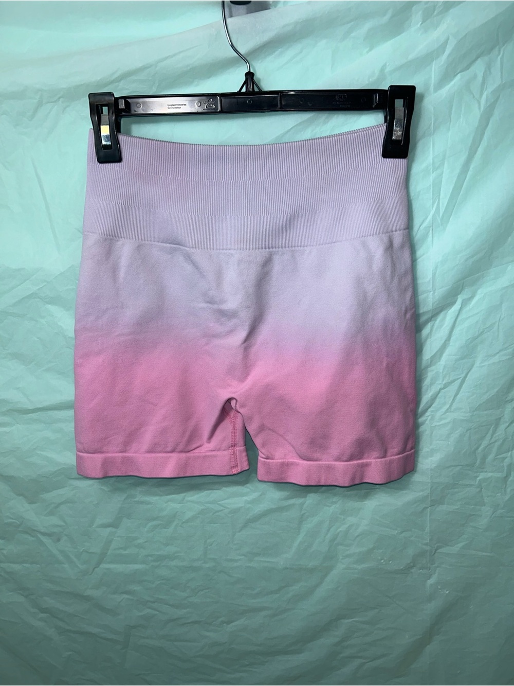 High-Rise Ombre Athletic Shorts in Pink